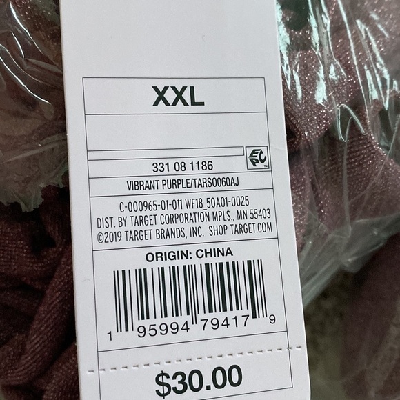 Women's Long Sleeve Cut Out Lurex Bodycon Dress Wild Fable™ Purple Size XXL - Picture 14 of 14